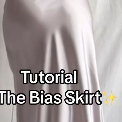 Satin Skirt Pattern, Slip Skirt Pattern, Bias Skirt Pattern, Bias Skirt, How To Make Skirt, Skirt Tutorial, Bias Cut Skirt, Waist Measurement, Pattern Drafting