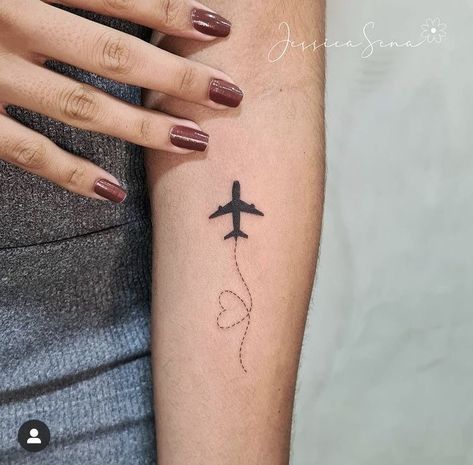 Aviation Tattoo Women, Small Plane Tattoo, Aviation Tattoo, Motherhood Tattoos, Leg Sleeve Tattoos, Plane Tattoo, Leg Tattoo Ideas, Cute Simple Tattoos, Airplane Tattoos