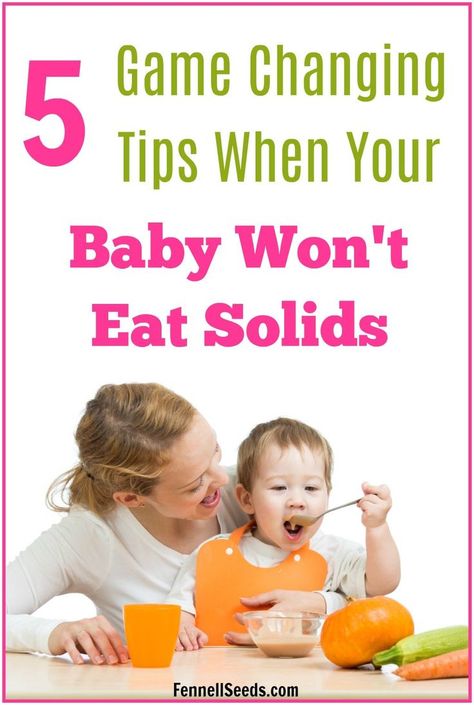 baby won't eat solids | refusing solids | how to get baby to eat solids | how to get your baby to try new foods | how to get a baby to eat | won't eat baby food Try New Foods, Mommy Ideas, Baby Led Weaning Recipes, Healthy Baby Food, Introducing Solids, Baby Weaning, Baby Eating, Mom Tips, Led Weaning