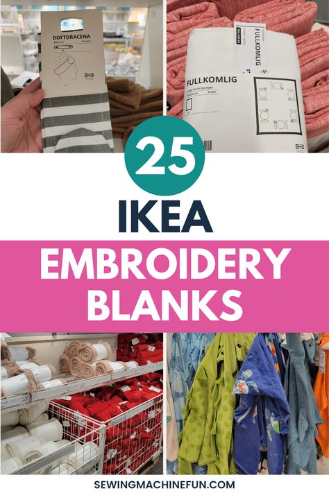 Uncover the best IKEA items that double as embroidery supplies nad blanks. Click for the top picks and start crafting smarter! Embroidery Blanks Wholesale, Embroidered Sweatshirt Diy, Brother Embroidery Design, Machine Embroidery Gifts, Embroidering Machine, Embroidered Toilet Paper, Best Embroidery Machine, Fun List, Brother Embroidery Machine