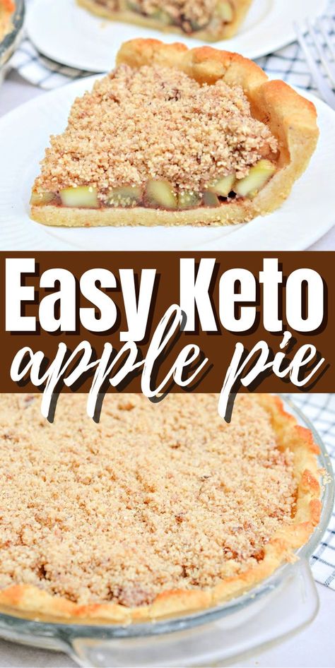 Keto Apple Recipes, Keto Apple Pie, Pie Crumble Topping, Gluten Free Apple Pie, Healthy Apple Pie, Apple Pie Recipe Easy, Dutch Apple Pie, Dutch Apple, Easy Pie Recipes