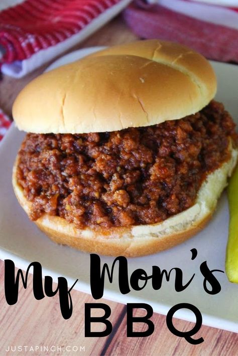 Bbq Sloppy Joe Recipe, Hamburger Bbq, Joe Sandwich, Bbq Hamburgers, Sloppy Joe Recipe Easy, Beef Barbecue, Barbeque Recipes, Bbq Sandwich, Vegetable Soup Healthy