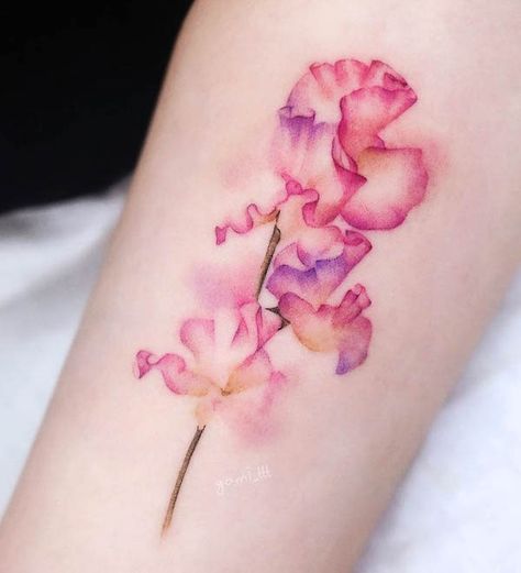 April Tattoos, April Birth Flower Tattoo, Honeysuckle Tattoo, Sweet Pea Tattoo, Voll Arm-tattoos, Violet Flower Tattoos, Tattoo Symbolism, Marigold Tattoo, Flower Tattoo Meanings