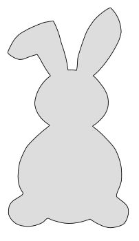 Easter Bunny Cut Out Free Printable, Sewing Bunny Pattern Free, Easter Template Free Printable, Bunny Stencil Templates Free Printable, Spring Templates Free Printable, Bunny Pattern Sewing Free, Bunny Cutout Template, Bunny Patterns To Sew, Bunny Outline Printable