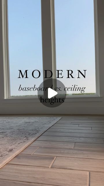 South House on Instagram: "📐 Baseboard sizes vs ceiling heights can be overlooked opportunities for design statements.

📐Narrow baseboards give homage to years past.
📐Chunky baseboards give a bold statement.

📐Transitional baseboard heights listed are a blend of the two aesthetics.

#baseboard #modern #transitionaldesign #vintage #newconstruction #interiordesign #realestate #realestatetips #homeinspiration #homeinspo #fyp #housetohome #cornersofmyhome #homedesign #homerenovation" White Oak Baseboards, Baseboard Sizes, Base Board Ideas Modern, No Baseboard Walls, Baseboard Color Ideas, Trim And Baseboard Ideas, Baseboard Modern, Chunky Baseboards, Modern Baseboards And Trim