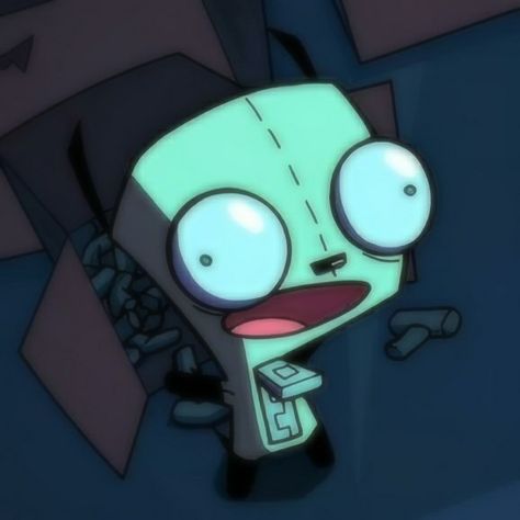 Gir Invader Zim Pfp, Gir Pfp, Invader Zim Pfp, Zim Pfp, Gir Invader Zim, Invader Zim, Screen, Green