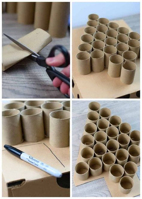 Countdown to Christmas with this fun and easy toilet paper tube advent calendar. DIY advent calendar, toilet paper roll advent calendar, toilet paper roll crafts. Christmas crafts, kids crafts. holiday crafts, toilet paper tube crafts Paper Roll Crafts Christmas, Christmas Tree Advent Calendar Diy, Paper Tube Crafts, Diy Toilet Paper, Christmas Tree Advent Calendar, Christmas Advent Calendar Diy, Sprinkle Party, Toilet Paper Tube, Diy Toilet