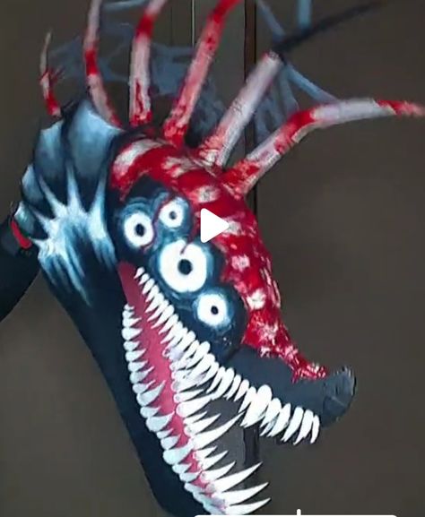 Scary Puppet, Scary Dragon, Paper Dragon Ideas, Puppet Dragon, Dragon Puppet Ideas, Dragon Puppets, Dragon Ideas, Paper Dragon, Puppet Ideas