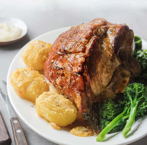 Roasted Leg of Pork | NZ Pork Leg Of Pork Recipes, Pork Leg Roast Recipes, Roast Leg Of Pork, Roast Pork Leg, Pork Leg Roast, Sticky Pork Ribs, Cooking Pork Roast, Slow Cooker Pork Roast, Slow Cooker Recipes Pork