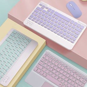 Keyboard And Mouse Aesthetic, Ipad With Keyboard, Keyboard Purple, Spanish Keyboard, Samsung Ipad, Samsung Galaxy Tab S, Wireless Keyboard And Mouse, Windows Tablet, Huawei Phones