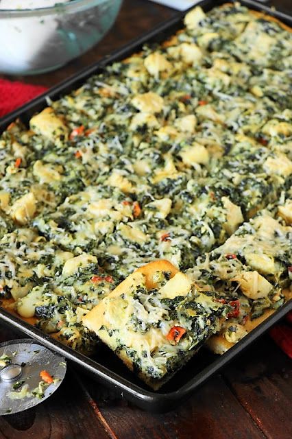 Party Squares, Dip Party, Finger Sandwich, Spinach And Artichoke Dip, Hot Appetizers, Artichoke Recipes, Best Appetizer Recipes, Appetizers Easy Finger Food, Crescent Roll Recipes