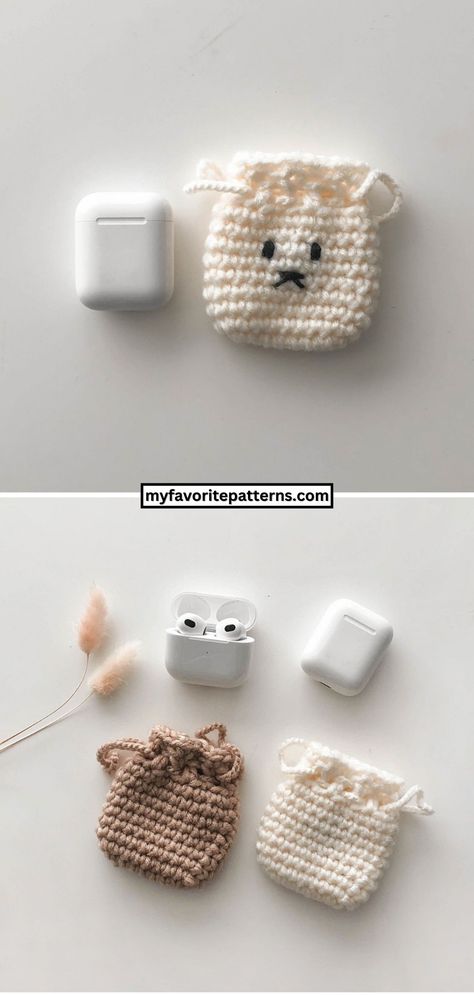 Crochet Airpods Case Tutorial Crochet Case Pattern, Crochet Hairband, Fast Crochet, Patterns Simple, Crochet Case, Beginner Crochet Tutorial, Crochet Bag Pattern Free, Crochet Keychain Pattern, Bag Pattern Free