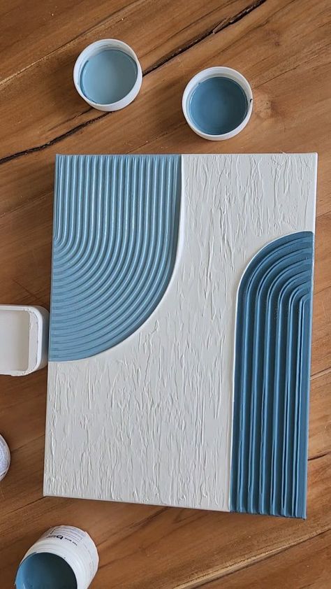 Let's paint some textured arches 🖌🎨 Do you paint the sides of your canvas too? Let me know in the comments below. #texturedarches… | Instagram Cuadros Diy, Diy Abstract Canvas Art, Plaster Wall Art, Abstract Art Diy, Diy Canvas Wall Art, Diy Wall Art Decor, Diy Artwork, Textured Canvas Art, Plaster Art