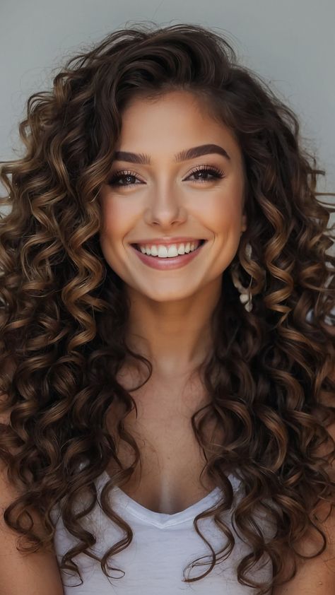 Discover trendy women curly hairstyles for any occasion From cute short and easy quick hairstyles to badass school looks long summer mixed styles and pretty short baddie hairstyles Effortlessly achieve the perfect curly look Curly Hair Hair Accessories, Curly Womens Hairstyles, Curly Hairstyles Classy, Party Hairstyles For Curly Hair, Short Hair Curly Styles, Curly Haircut Ideas, Long Curly Brown Hair, Dark Brown Curly Hair, Curly Women