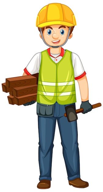 Cartoon Construction Worker, Engineer Drawing Cartoon, Engineer Drawing, Engineer Cartoon, Middle Hair, Drawing Competition, Cartoon Svg, Drawing Cartoon, Construction Worker