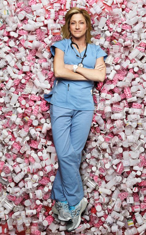 Nurse Jackie Renewed for Season 7, but There's a Cast Shakeup  Nurse Jackie, Edie Falco Nurse Ratched, Nurse Jackie, Tv Doctors, Woman Loving Woman, Tv Show Quotes, Watch Tv Shows, Music Tv, Television Show, Movies And Tv Shows