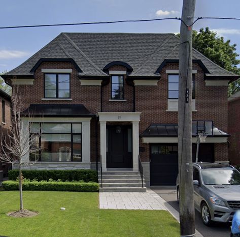 Toronto House Exterior, Fantasy Inspo, Toronto Houses, Georgian Architecture, Architectural Styles, Modern Houses, Exterior House Colors, Architecture Fashion, Exterior Colors