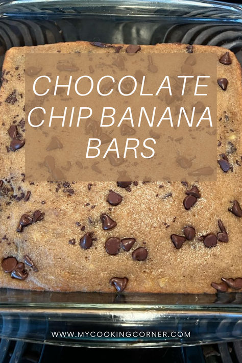 Indulge in the delightful fusion of flavors with our Chocolate Chip Banana Bars. These moist and decadent bars offer the perfect balance of sweet, ripe bananas and rich chocolate chips, creating a treat that’s sure to please any palate. #chocolate #sweet #snack #tasty Banana Chocolate Chip Bars Recipe, Banana Chocolate Chip Oatmeal Bars, Peanut Butter Banana Chocolate Chip Bars, Banana Chocolate Bars Healthy, Healthy Banana Chocolate Chip Bars, Banana Chocolate Chip Bars, Banana Bars, Banana Chocolate Chip, Ripe Banana