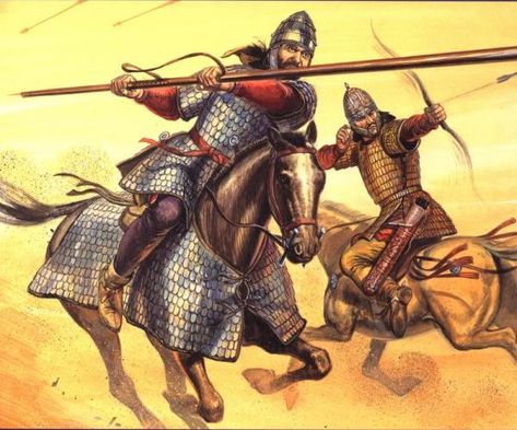 THE AGE OF ARTHUR, PART FIVE: THE SAXON TERROR! | The Deadliest Blogger: Military History Page Eastern Armor, Heavy Cavalry, Parthian Empire, Imperiul Roman, Historical Drawings, Historical Warriors, Ancient Warfare, Medieval Armor, Medieval History