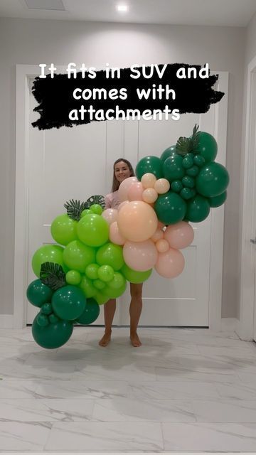 6ft Balloon Garland, Grab And Go Balloon Garland Instructions, Grab And Go Balloons, Free Standing Balloon Garland, Outdoor Balloon Garland, Grab And Go Balloon Garland, Baloon Garland, Balloon Installation, Balloon Arches