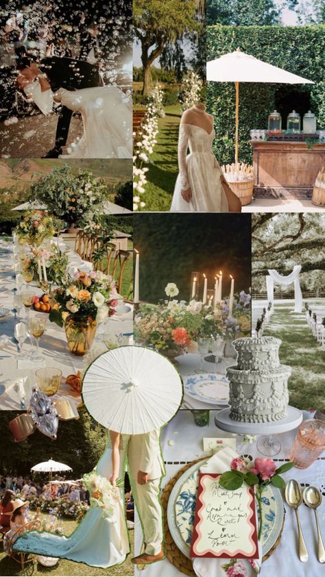 Vintage Garden Wedding, Garden Wedding Reception, Garden Theme Wedding, Garden Party Wedding, Wildflower Wedding, Wedding Mood Board, Wedding Mood, Italian Wedding, Pretty Wedding