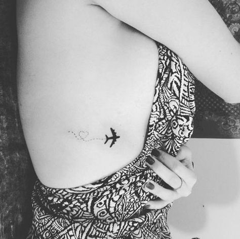 Minimalist Tattoo Meaning, Paris Tattoo, Typography Tattoo, Airplane Tattoos, Tattoos Geometric, Disney Tattoo, Subtle Tattoos, Rib Tattoo, Tattoo Trends