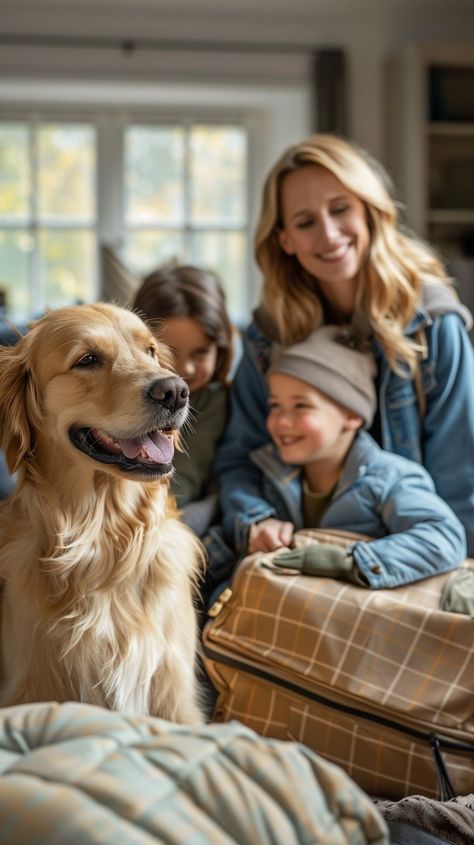 Family Bonding Time: A joyful family moment capturing laughter and bonding with a cheerful golden retriever at home. #family #pet #dog #golden retriever #home #aiart #aiphoto #stockcake ⬇️ Download and 📝 Prompt 👉 https://ayr.app/l/kZr1 Golden Retriever With Family, Family Photos With Golden Retriever, Golden Retriever Family Photo, Happy Family With Dog, Owner With Dog, Golden Retriever Family, Family With Dog, Family Pet Photography, Pet Lifestyle