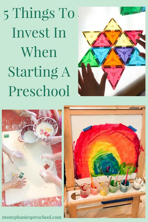 5 Things to Invest In When Starting a Preschool Early Childhood Activities Preschool, Starting A Daycare, Early Childhood Activities, Preschool Planning, Where To Invest, Colored Rice, Name Activities, Home Daycare, Rice Water