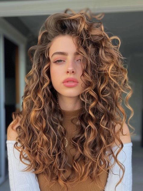 Explore Stylish Long Curly Hairstyles for Every Occasion Hair Styles Model, Glowup Ideas, Bohemian Twists, Curly Balayage Hair, Long Curly Hairstyles, Long Curly Haircuts, Curly Prom Hair, Dyed Curly Hair, Natural Curly Hair Cuts