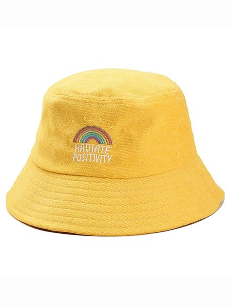 Types Of Hats For Women, Cute Bucket Hats, Obx Dr, Bucket Hat Fashion, Rainbow Embroidery, Black Hats, Phone Layouts, Oc Stuff, Identity Crisis