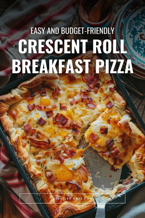 Enjoy this crescent roll breakfast pizza for a fun and easy morning meal. Budget-friendly and perfect for breakfast. Click to get the full recipe and start your day with a smile! Crescent Roll Breakfast Pizza, Breakfast Pizza Crescent Roll, Crescent Roll Breakfast, Easy Crescent Rolls, Crescent Breakfast, Crescent Roll Breakfast Recipes, Crescent Roll Pizza, Breakfast Recipes Easy Quick, Breakfast Pizza Recipe