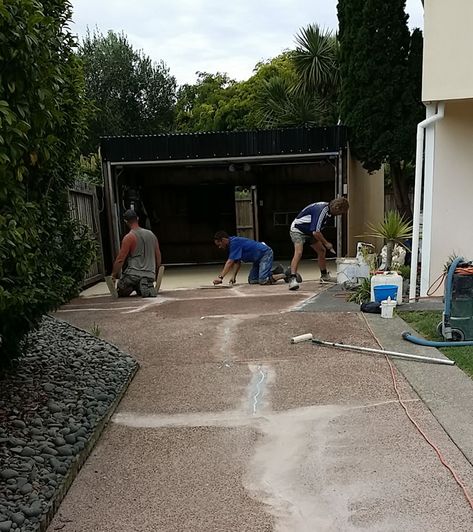 Concrete Resurfacing Driveways, Fix Concrete Driveway, Concrete Driveway Paint, Concrete Driveway Repair Diy, How To Fix Uneven Concrete Patio, Driveways Ideas, Concrete Patio Resurfacing, How To Repair Concrete Driveway, How To Fix Cracked Concrete Driveway