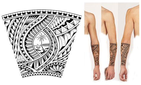 Maori Half Sleeve Tattoo Design, Maori Arm Tattoo, Fijian Tattoo, Polynesian Forearm Tattoo, Geometric Tattoo Hand, Polynesian Tattoo Sleeve, Half Sleeve Tattoo Stencils, Full Hand Tattoo, Polynesian Tattoos Women