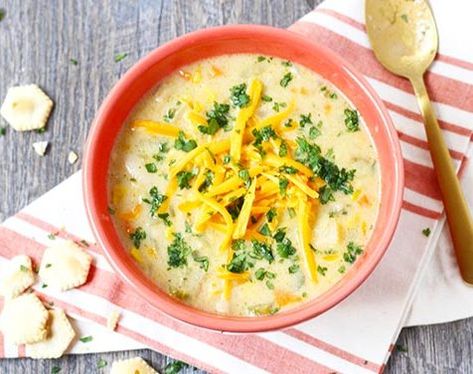 Potato Chowder, Work Recipes, Diced Green Chilies, Diced Carrots, Canned Corn, Cheddar Soup, Recipes Appetizers And Snacks, Corn Chowder, Cannellini Beans