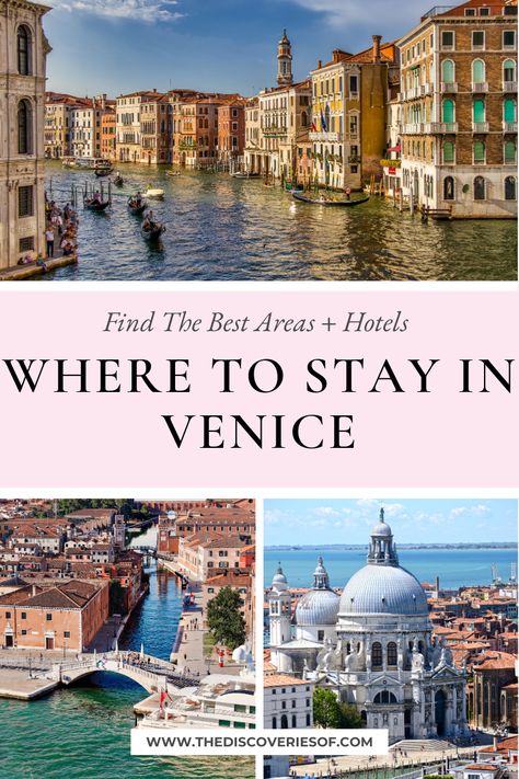 Where to Stay in Venice: The Best Areas + Hotels For Your Trip Where To Stay In Venice, Venice Hotels, Venice Travel, Italy Travel Tips, Island Tour, Grand Canal, Venice Italy, Amalfi Coast, Italy Travel