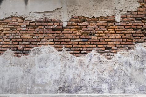 Rustic concrete and brick wall Texture Walls, Concrete Wall Texture, Brick Wall Texture, Loft Wall, Old Brick Wall, Brick Loft, Cement Wall, Concrete Texture, Old Bricks