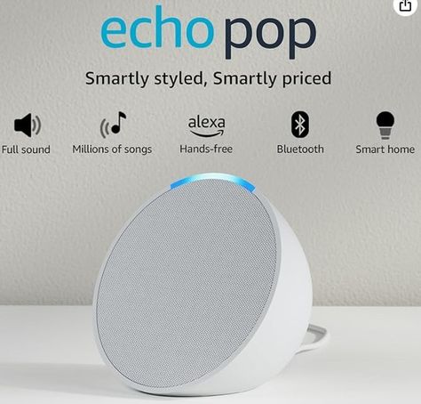 ✅Special Deal Price: ₹2,949🔥🔥 🔥🔥Amazon Echo Pop| Smart speaker with Alexa and Bluetooth|🔥🔥 Loud sound, balanced bass, crisp vocals| White Comment LINK to get product details #instafashion #instareela #todaysdeal #alexa #alexa # echopop Smart Speaker, Amazon Echo, Insta Fashion, Bass, Speaker, Sound, Songs, Collage, Pins