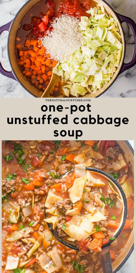 Ground Beef And Tomatoes, Keto Cabbage Soup, Cabbage Ground Beef, Unstuffed Cabbage Soup, Keto Cabbage, Cabbage Soup Recipe, Unstuffed Cabbage, Cabbage Soup Diet, Soup Diet