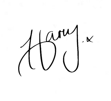 Black And White Harry Styles, Harry Styles Signature, Harry Styles Painting, Harry Taylor, Perfect Handwriting, Harry Styles Cute, Playlist Covers, Wallpaper Ideas, Laptop Stickers