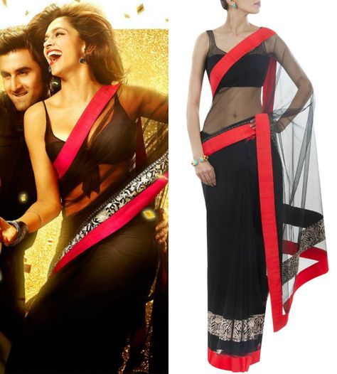 #DeepikaPadukone's saree from YJHD Yjhd Saree, Yeh Jawani Hai Deewani, Bollywood Theme Party Outfit, Deepika Padukone Saree, Yeh Jawaani Hai Deewani, Bollywood Party, Bollywood Dress, Bollywood Lehenga, Bollywood Outfits