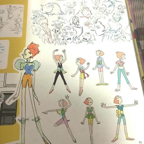 Steven Universe Art Book, Pearl Outfits, Steven Universe Pearl, Rebecca Sugar Art, Greg Universe, Pink Diamond Steven Universe, Pearl Steven Universe, Pearl Steven, Steven Universe Drawing