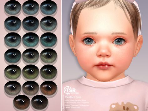 Baby Eyebrows, Cc Eyes, Toddler Cc Sims 4, Mods Sims 4, Sims 4 Cc Eyes, Sims Baby, Sims 4 Tsr, Sims 4 Cas Mods, The Sims 4 Skin