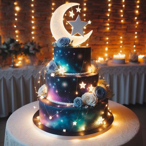 Cake With Fairy Lights, Magic Birthday Cake, Girl Birthday Cake, Magic Birthday, Beautiful Cake, Photo Of The Day, Wedding Wishes, Best Photo, Photo Challenge