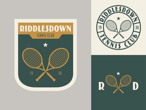 Riddlesdown Tennis Club Logo by Oscar Spinks | Dribbble Tennis Club Logo, Squash Club, Badminton Logo, Photo Set Design, Tennis Logo, Racquet Club, Sport Logos, Desain Editorial, Tennis Team