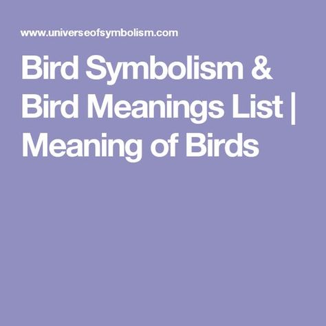 Bird Meanings, Bird Symbolism, Bird Meaning, Purple Meaning, Third Eye Awakening, List Of Birds, Body Decor, Animal Spirit, Cross Tattoo