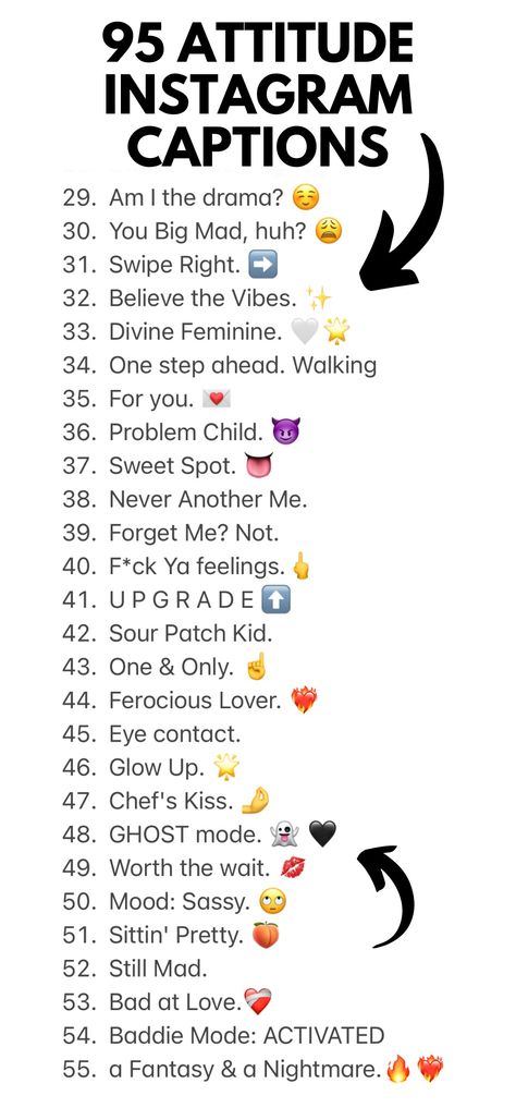 95 Attitude Instagram Captions That'll Leave Them Wanting More Instagram Post Captions Attitude, Unique Captions For Instagram Sassy, Attitude Captions For Girls Instagram, Fun Short Quotes, Moody Captions, Unique Instagram Captions, Caption For Group Photo, Tiktok Captions, Sassy Instagram Captions