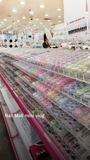 𝗣𝗢𝗣𝗖𝗢𝗔𝗧™ on Instagram: ": NAILART HEAVEN : Yes! Nailart heaven is real! We're visiting the Nail Mall while we're in Seoul, Korea. I think all nail artist should visit this place at least once, it's like the Hajj but for nailart people. #popcoat #nailmall #koreannailstore #nailsupply" Heaven Is Real, Nail Store, Nail Supply Store, Seoul Korea, Nail Supply, Shop Display, Nail Artist, Seoul, Nail Art