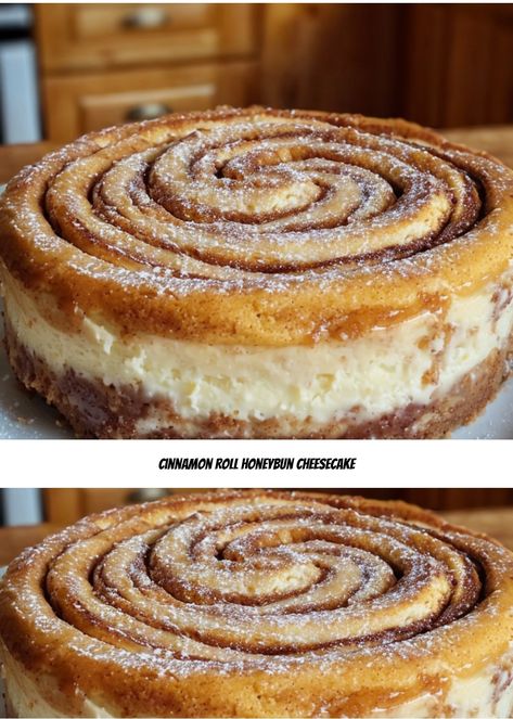 Indulge in a creamy Cinnamon Roll Honeybun Cheesecake, blending spiced cinnamon roll flavors with a smooth, honey-sweetened cheesecake. Perfect for dessert lovers!

**Tags:** #CheesecakeRecipe #CinnamonRoll #DessertLovers #HoneybunTreats #BakingDelights Ramican Dessert Recipes, Streusel Cinnamon Rolls, Cinnamon Roll Bliss Bars, No Bake Cinnamon Roll Cheesecake, Cinnamon Roll Honey Bun Cheesecake, Honeybun Cheesecake, Cinnamon Bun Cheesecake, Cinnamon Rolls Cake, Cinnamon Roll Flavors