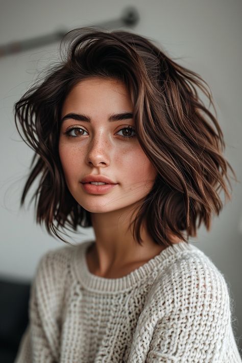 Short wavy bob hairstyles for 2024. Perfect for the woman on the go who doesn't want to compromise on style.