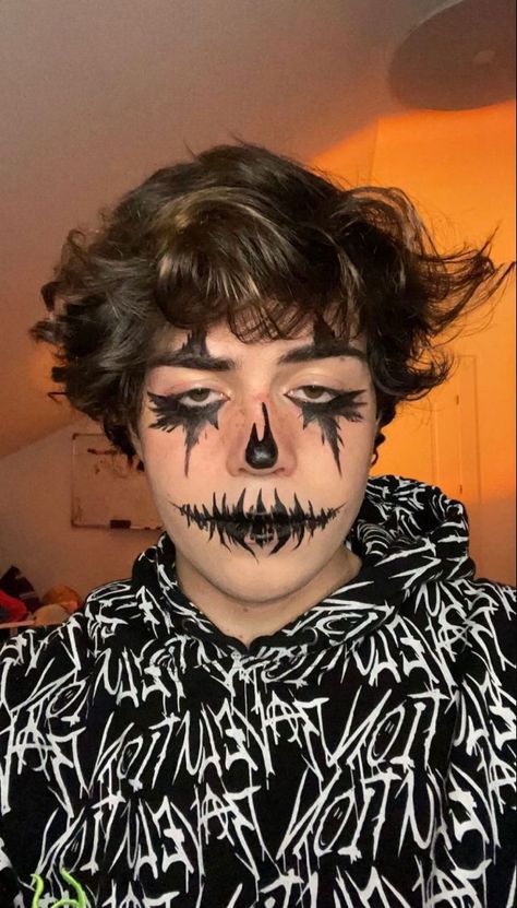 Guys Halloween Makeup, Boy Halloween Makeup, Mens Halloween Makeup, Gay Halloween Costumes, Maquillage Halloween Simple, Halloweenský Makeup, Benji Krol, Horror Make-up, Halloween Makeup Scary